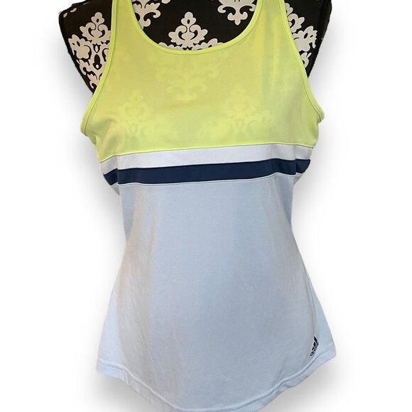 Adidas Women's Club Tennis Tank Semi Frozen Yellow CE1481 L - Picture 2 of 12